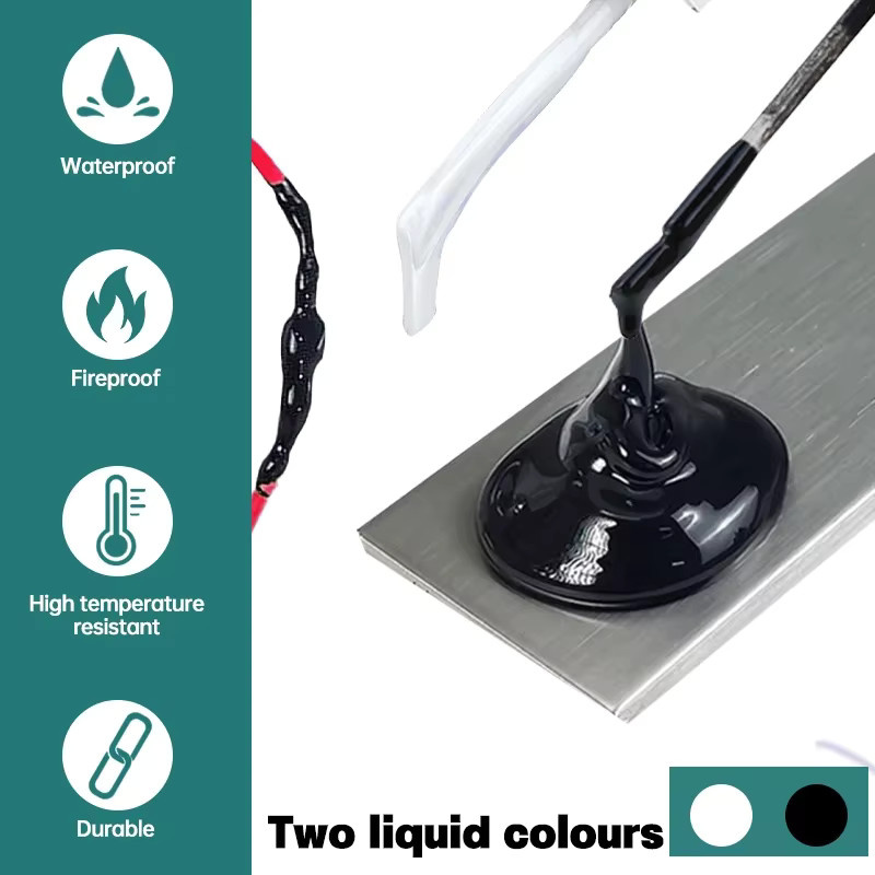 DViva Flüssiges Isolierband wasserdichtes Reparaturgummi für Kabel und Metallschweißkleber 50 ml bis 300 ml - Bild 2