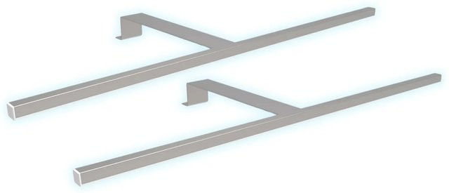 kalb LED Aufbauleuchten 2er Set Silbergrau, Schrankbeleuchtung aus Aluminium, Neutralweiß, Länge: 60 cm - Bild 1
