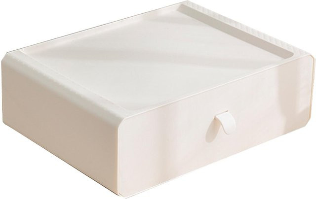 TOMTOP JMS Unterwäsche-Aufbewahrungsbox aus Kunststoff mit 15 Fächern und Schublade, Weiß - Bild 1