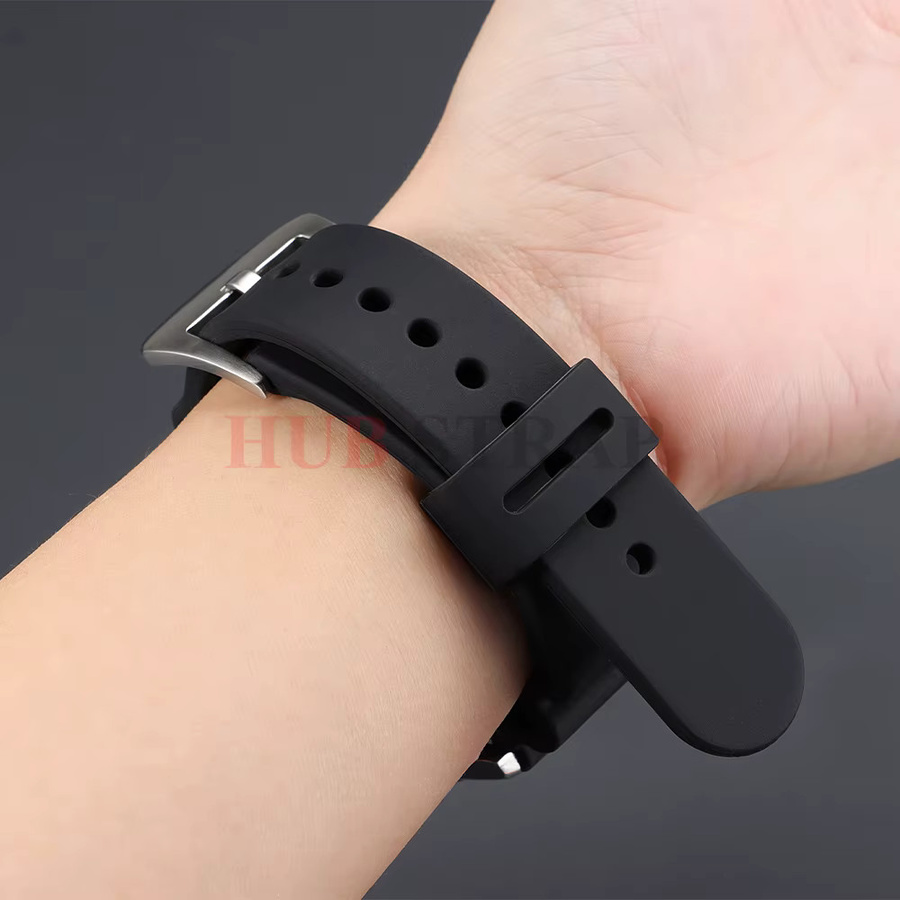Casio Uhrenarmband Silikon, Schwarz, Unisex - Bild 2