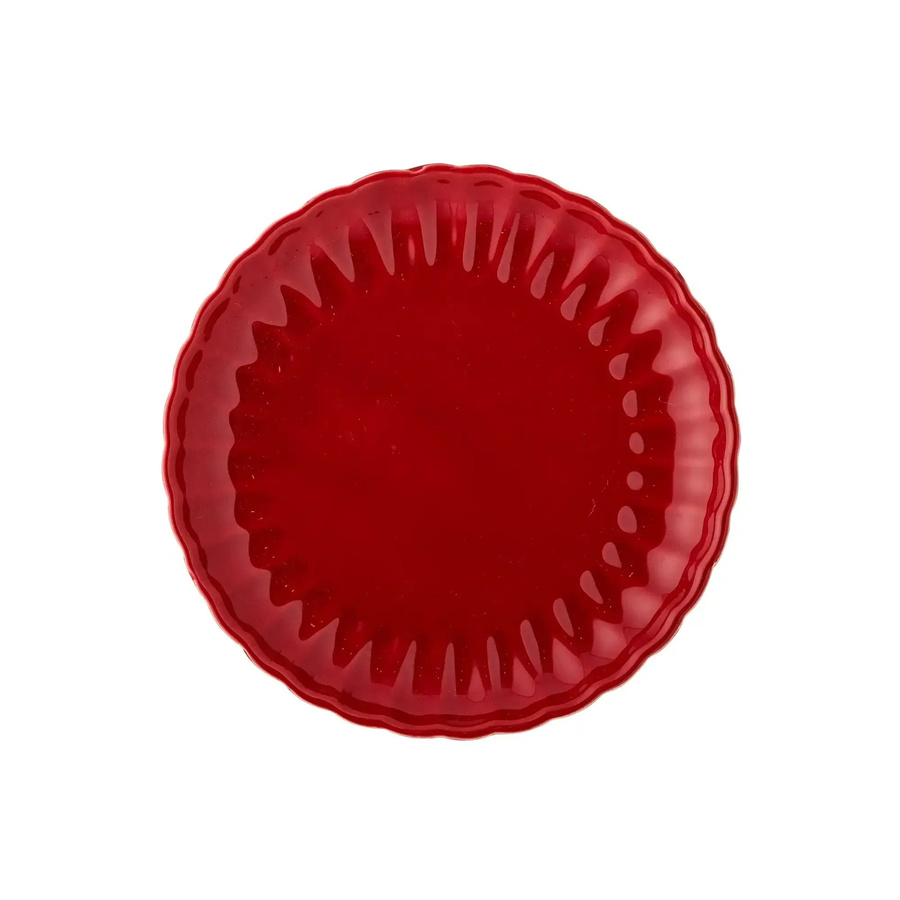 Bloomingville Teller aus Steingut in Rot Latina Durchmesser: 20 cm - Bild 1