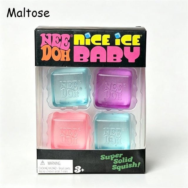Needoh Nice Ice Baby Fidget Cube Set, 4er-Pack, Knet-Sensorik-Spielzeuge - Bild 1