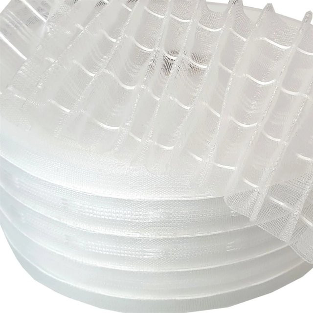Bestgoodies Gardinenband Bleistiftband Transparent Weiß Breite: 8,5 cm, Länge: 10 m - Bild 1