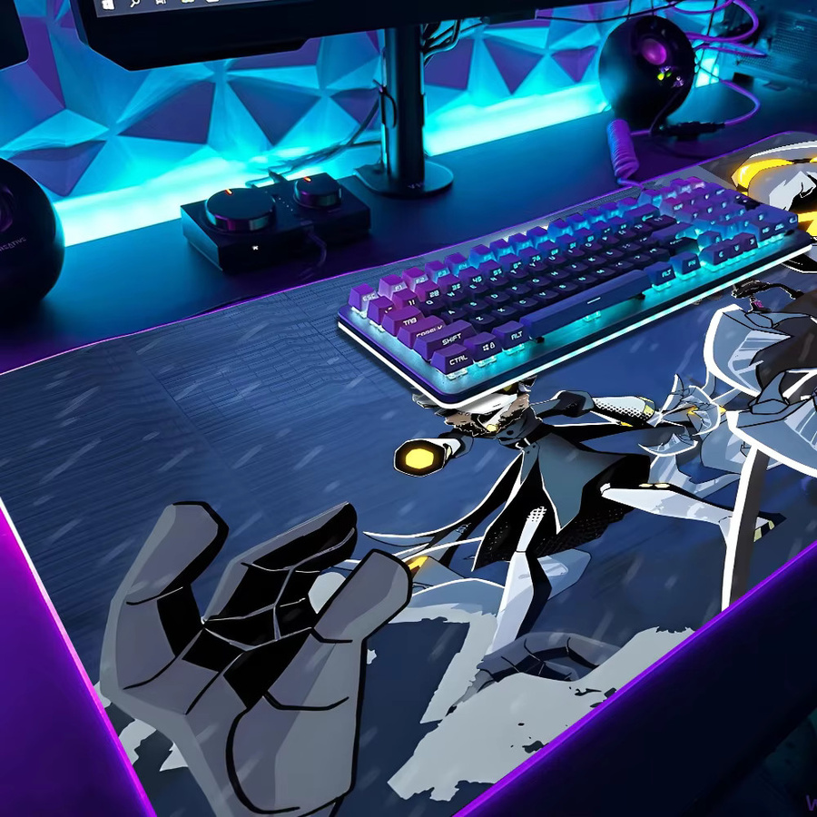 Mordmatte Gaming Mousepad XXL mit RGB LED Hintergrundbeleuchtung und Micro USB Anschluss, Multicolour - Bild 2