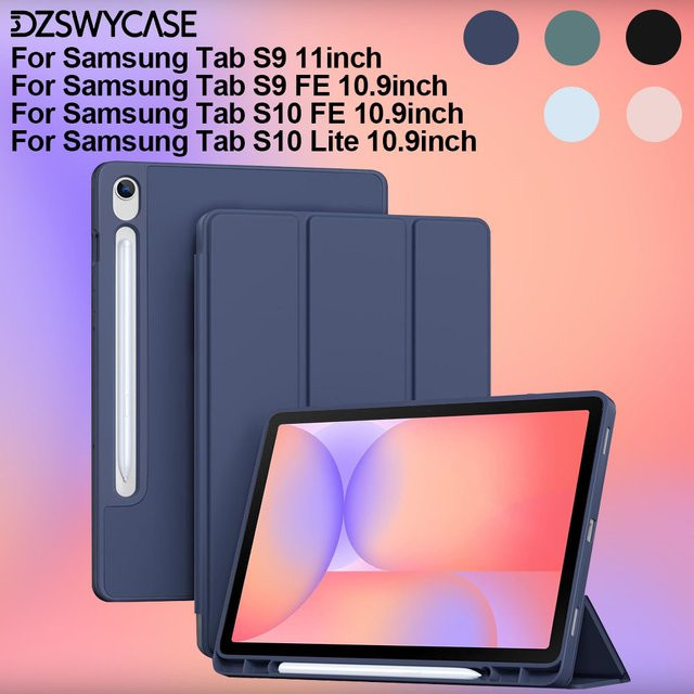 Samsung Schutzhülle für Galaxy Tab S10, S9 FE, S10 Lite (10,9 Zoll) und S9 (11 Zoll) in Blau mit automatischer Sleep/Wake-Funktion - Bild 1
