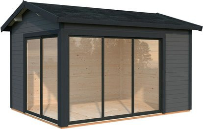 PALMAKO Gartenhaus Amanda aus Holz in Grau mit Satteldach, B/T/H: 434 x 340 x 280 cm - Bild 1