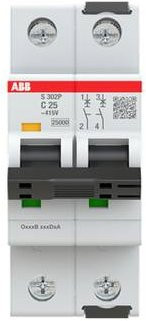 ABB S302P-C25 Leitungsschutzschalter 25A 415V 2CDS382001R0254 - Bild 1