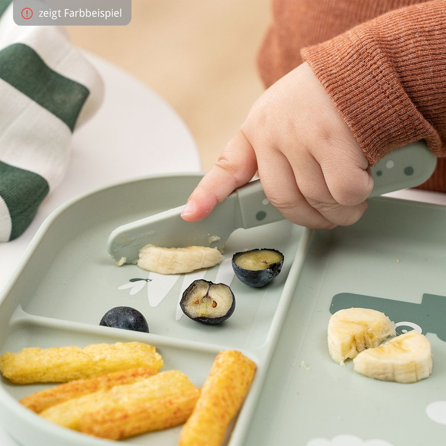 Done by Deer 3-tlg. Besteck-Set Foodie Happy Dots für Kinder in Sand/Beige aus Kunststoff - Bild 2
