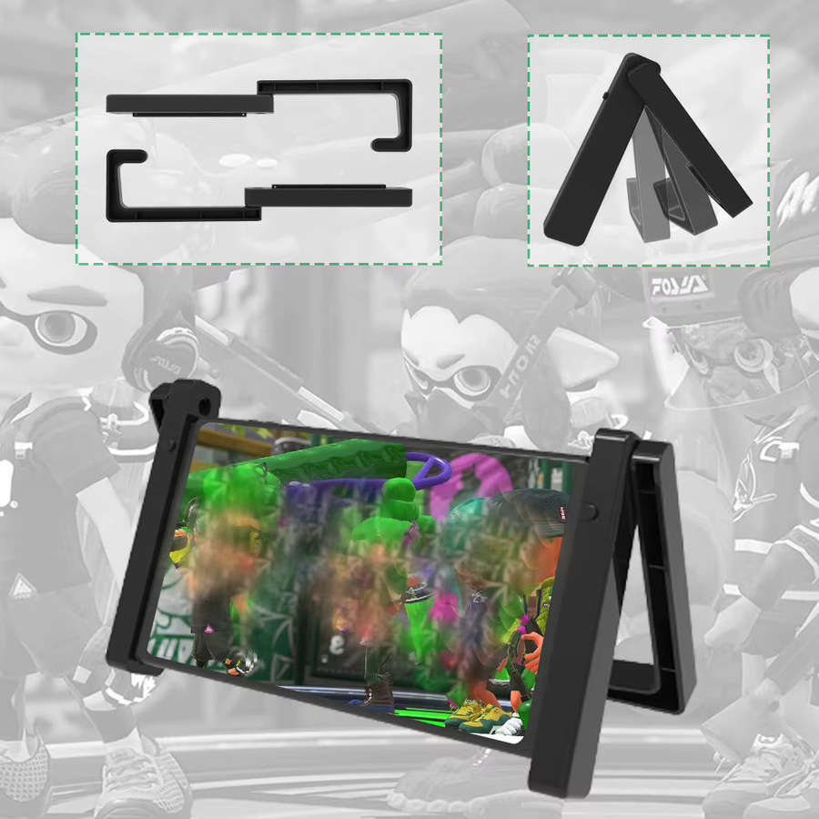 OULLX Auto-Kopfstützenhalterung für Nintendo Switch in Schwarz als Ständer für Reisen und Schreibtisch - Bild 2