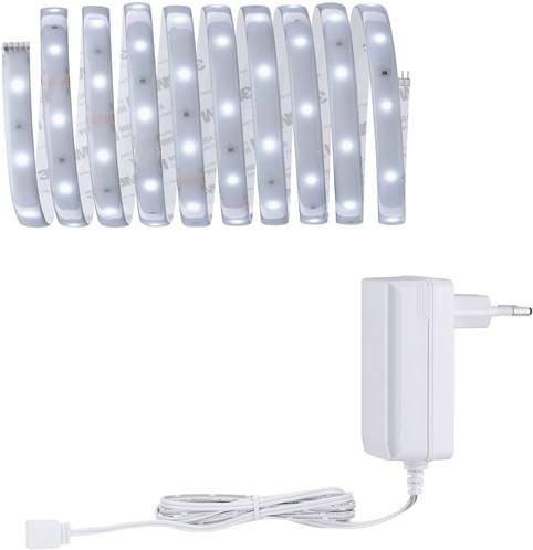 Paulmann MaxLED 250 Basis-Set LED-Streifen mit Netzteil in Silber und Weiß, 3 m, IP44, Cool White - Bild 1