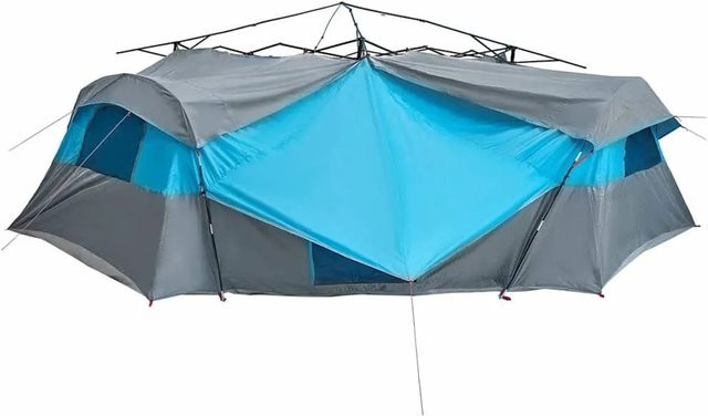 vidaXL Innenzelt mit Dach und Speicher in Blau, B/T/H: 520 x 520 x 190 cm - Bild 1