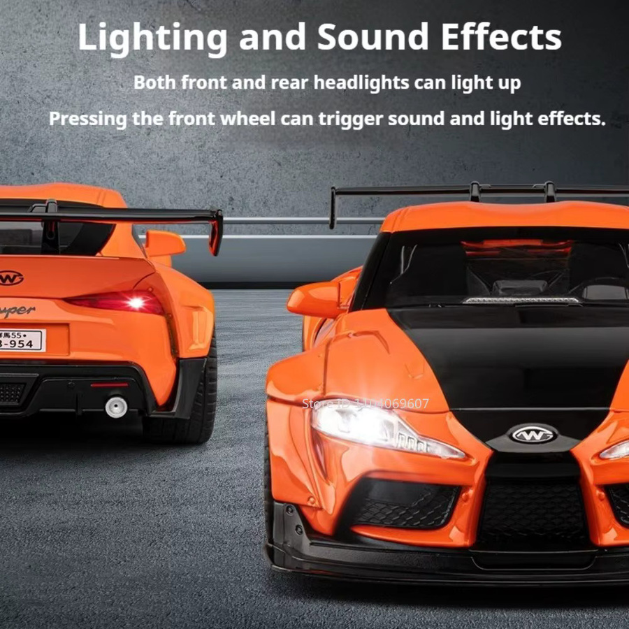 MAKEDA Supra Hellcat Modell, 1:22, Spielzeug, mit Licht und Sound, Metall - Bild 2
