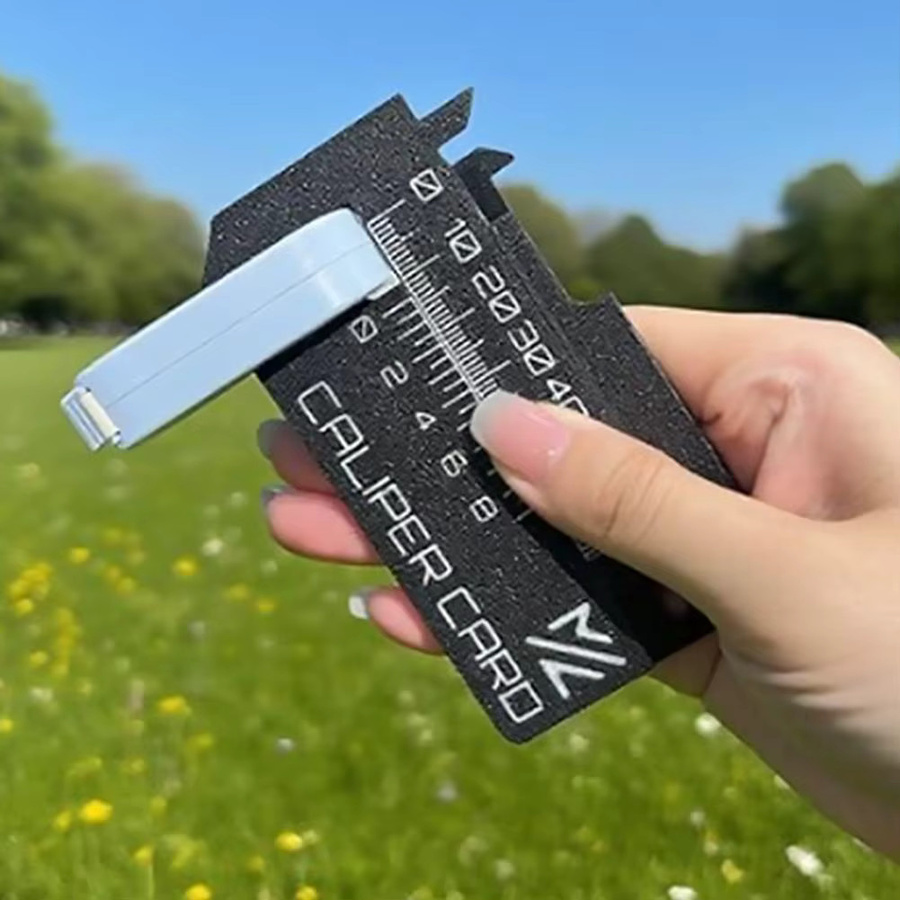 Mini Messschieber als Schlüsselanhänger mit Kartenformat und 3D-Druck Messwerkzeug - Bild 3