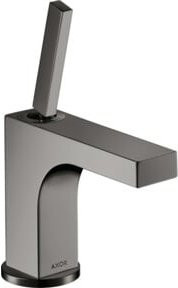 Hansgrohe Axor Citterio Waschtisch-Einhebelmischer in Gunmetal mit Pin-Griff und Pop-up-Abfluss - Bild 1