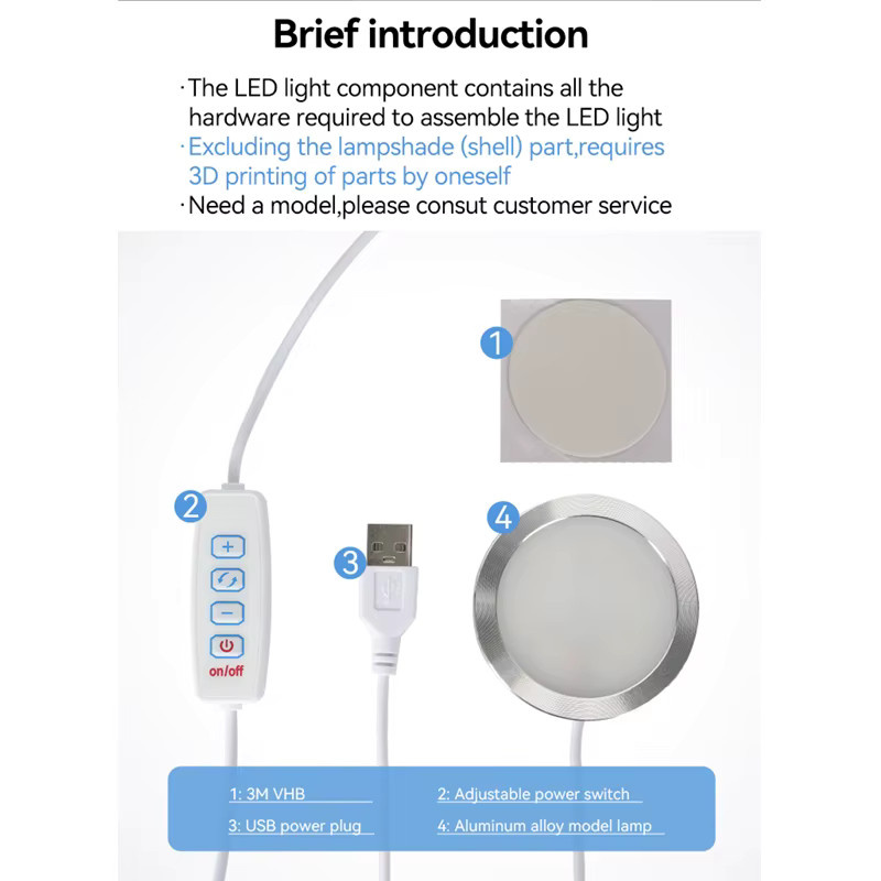 NENYALV LED-Lampen-Set für Bambu Lab mit verstellbarem CCT-Licht in Weiß - Bild 2