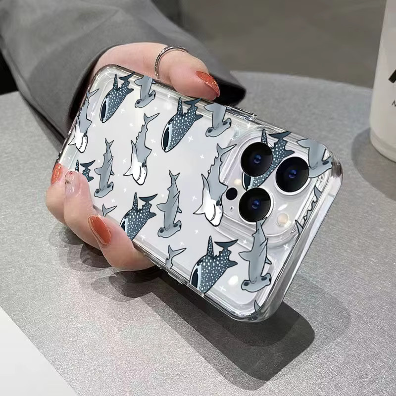 Transparente TPU Handyhülle mit Sommer Ozean Tier-Design für Oppo Reno14 Reno13 Reno12 Reno11 Reno10 Reno8 Reno7 Reno6 F Pro Plus 4G 5G - Bild 3