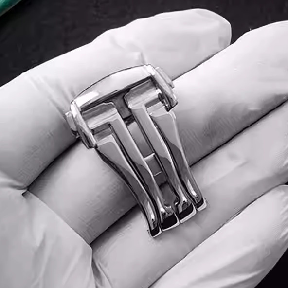 strapfreak Uhrenarmband-Faltschließe Edelstahl, 18 mm, Silber - Bild 1