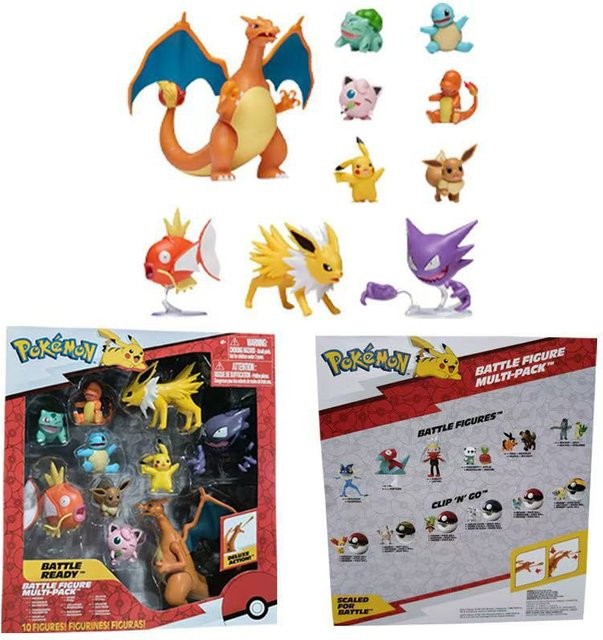 Bandai Pokémon Action Figuren, 10-teiliges Set, ab 3 Jahren - Bild 1