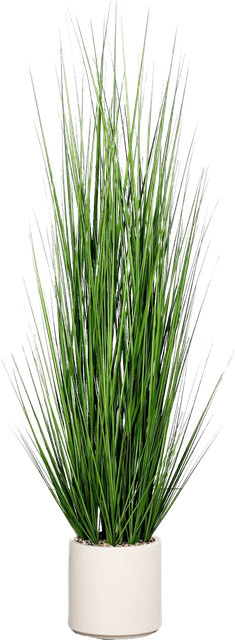 Künstliches Gras Okan von Aplanta in sandfarbenem Topf, Höhe: 170 cm - Bild 1