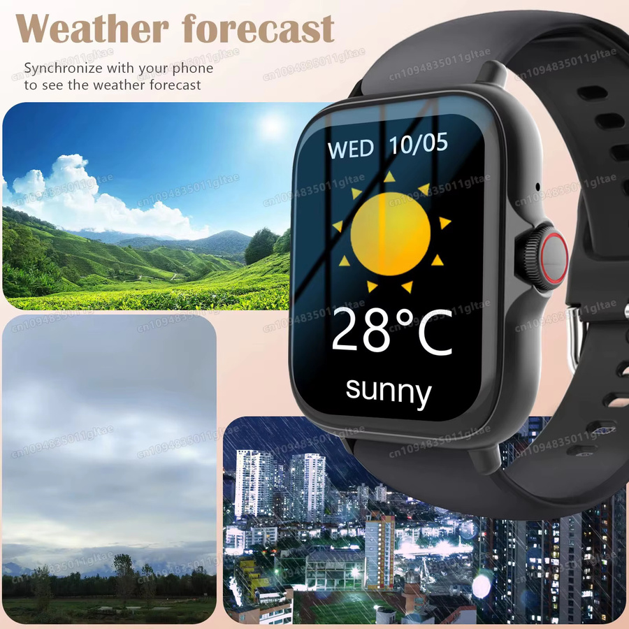 Ola Esporte Smartwatch, Silikon, Schwarz, Pink, Unisex, Schrittzähler - Bild 5