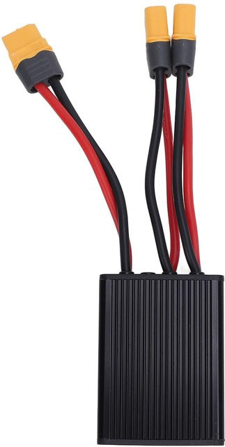 Igeteck Doppelbatterie Entladekonverter mit Schalter und Balancer für Elektrofahrräder, 24V bis 72V, 30A, Schwarz - Bild 1
