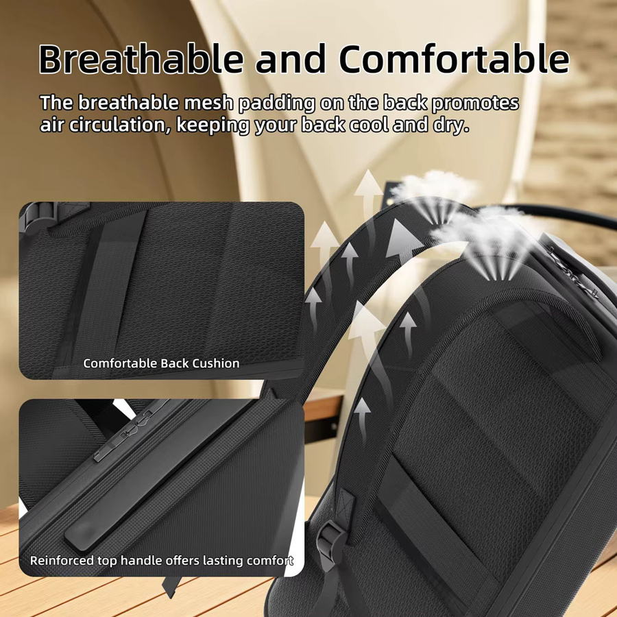 SZKOSTON Rucksack Aufbewahrungstasche für Starlink Mini, wasserdichte Reisetasche für Zubehör wie Stromkabel und Batterieadapter, Grau - Bild 5