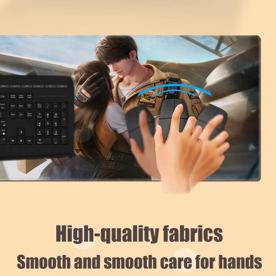 Mauspad Love and Deepspace Caleb Anime Gaming Mousepad für PC und Laptop in Braun und Multicolour - Bild 3