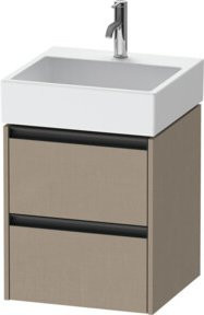Duravit Waschtischunterschrank Ketho.2 in Leinenoptik mit 2 Schubladen, wandhängend, B/T: 48,4 x 46 cm - Bild 1