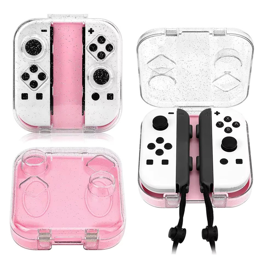 Transparente magnetische Aufbewahrungsbox für Nintendo Switch und OLED Joy-Cons zur staubfreien Lagerung - Bild 2
