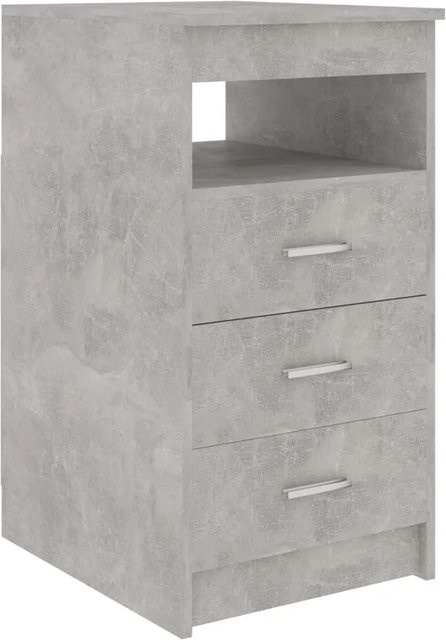 vidaXL Sideboard mit Schubladen in Betongrau aus Holzwerkstoff, B/T/H: 40 x 50 x 76 cm - Bild 1