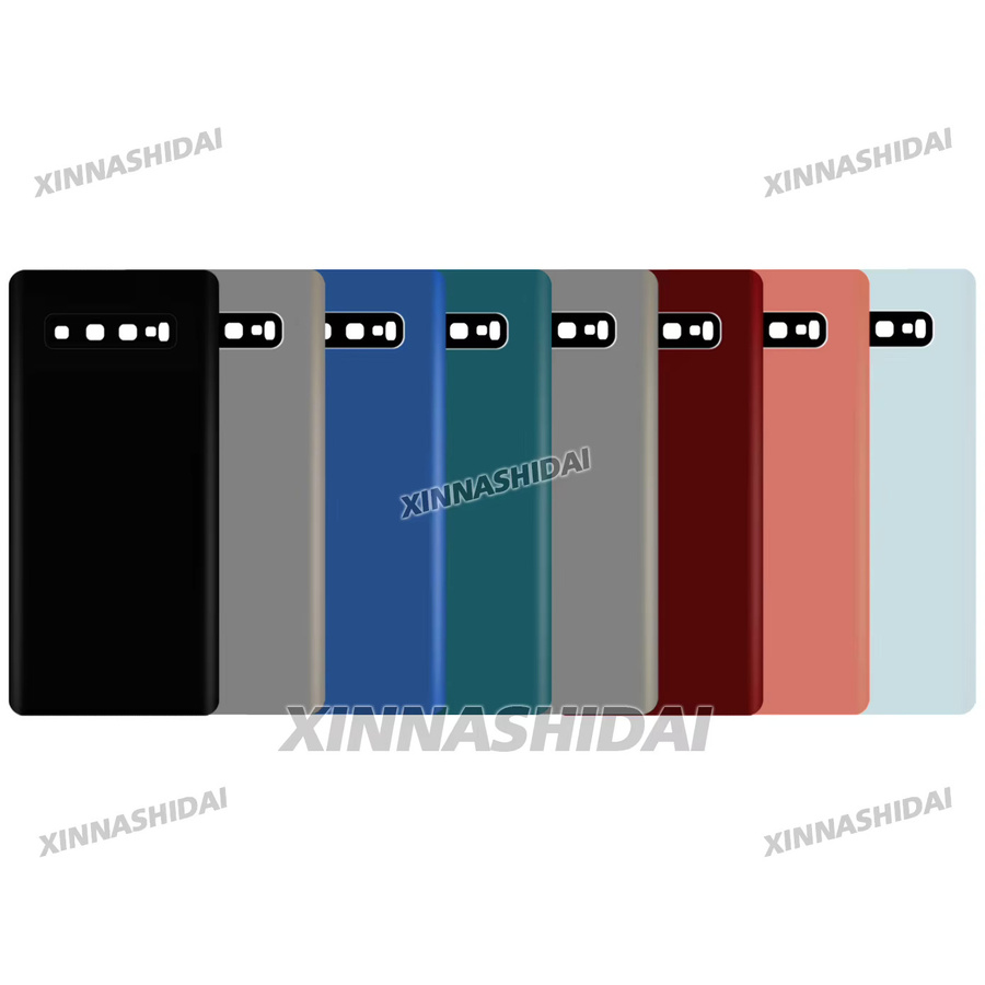 Samsung Galaxy S10 Plus Ersatzteil: Rückseitige Akkuabdeckung mit Seitenknöpfen in Schwarz - Bild 3