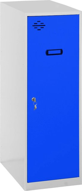 PROREGAL Schließfachwürfel AMEGO Spind Schließfach Garderobe in Blau-Grau, H x B x T: 91,5 x 40 x 50 cm - Bild 1