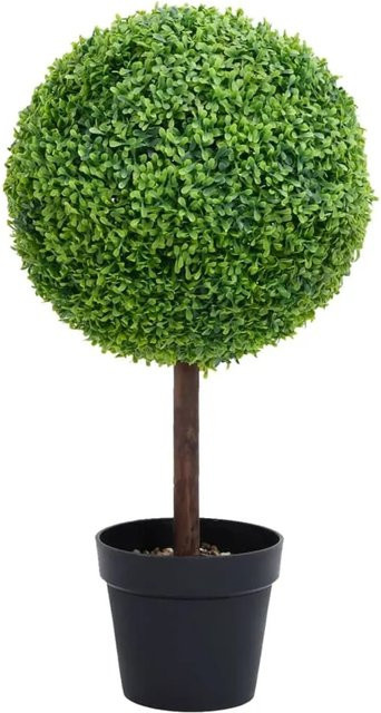 furnicato Künstlicher Buchsbaum in Kugelform mit Topf, Grün, Höhe: 71 cm - Bild 1