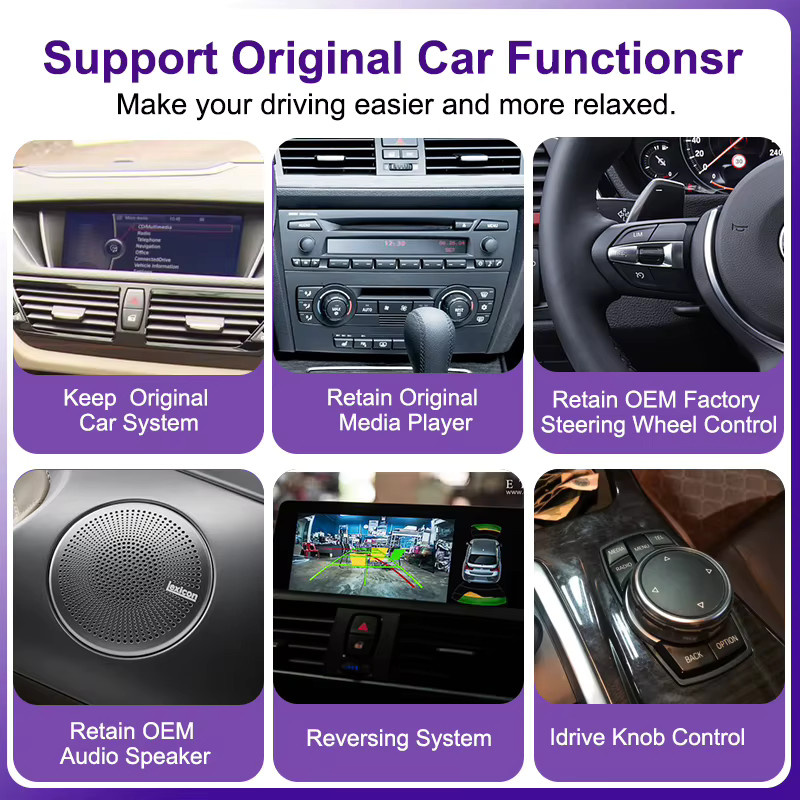 AUTOTOP 10,25 Zoll Linux Wireless Carplay Android Auto Touchscreen Autoradio für BMW X1 E84 2009-2015 CIC-System, Schwarz - Bild 7