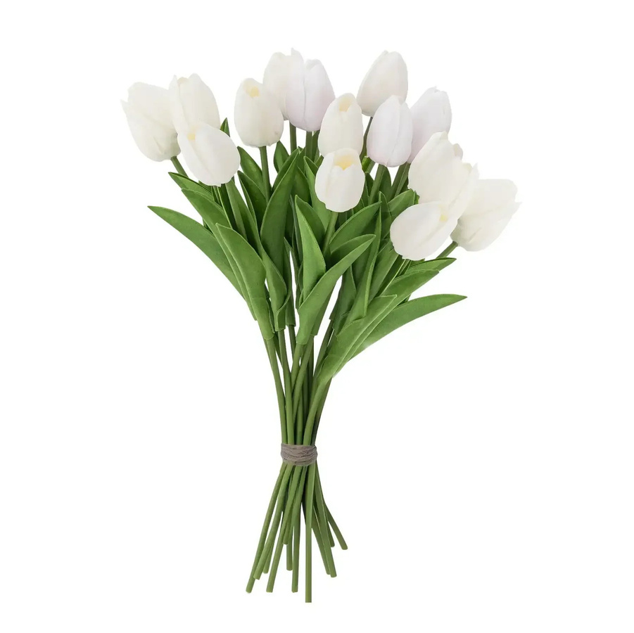 Bloomingville Tulpenstrauß weiß für die Tischdekoration - Bild 1