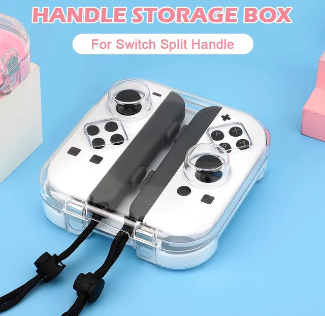 HeroAngel Transparente Schutzbox für Nintendo Switch und Nintendo Switch OLED Joy-Cons mit Magnetverschluss - Bild 1