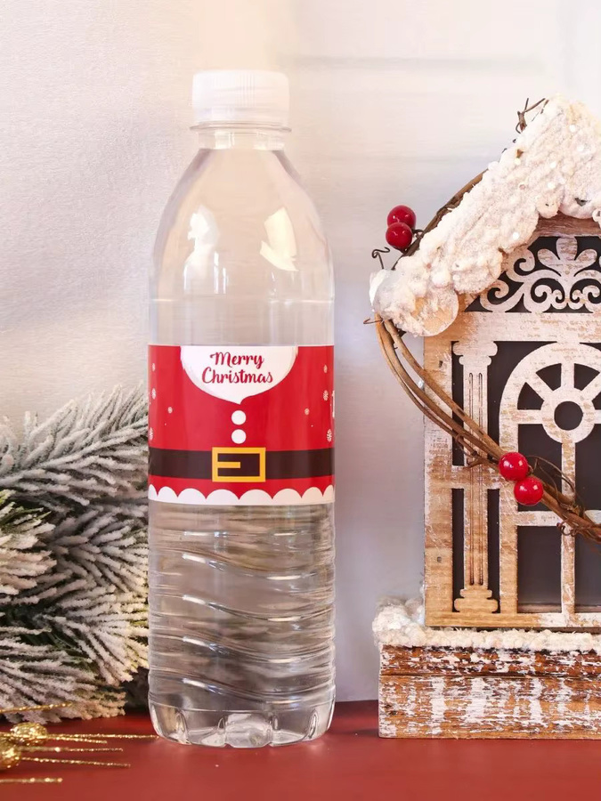 Wasserfeste Aufkleber mit Weihnachtsbaum und Schneemann Motiven in Mehrfarbig für Party-Dekoration und Geschenke - Bild 4
