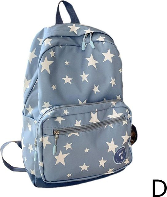 Weft Laptop Rucksack mit Sternenmuster für 17 Zoll, Schultasche für Studenten und Reisen, Blau - Bild 1
