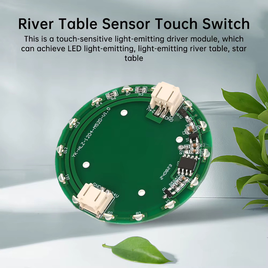 diymore Smart River Touch Tisch Sensor LED Licht Modul mit RGB-Spule, DC 24V, Grün - Bild 4