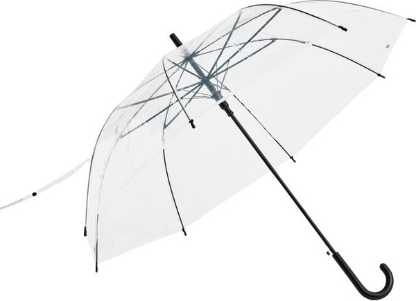 HAY Canopy Regenschirm in Schwarz und Transparent aus Kunststoff