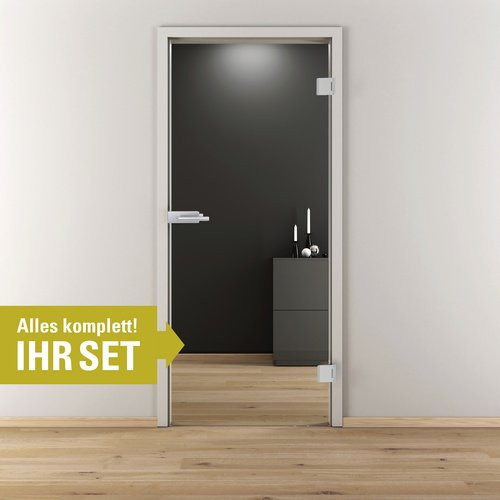 NOVADOORS Glasdrehtür-Set Nova GST 510, Farbe Grün, B/H: 83,4 x 197,2 cm - Bild 1