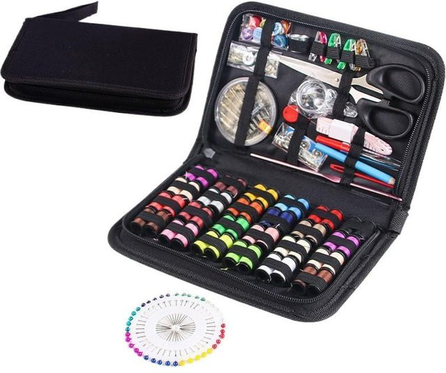 Sommer6 Tragbares Reise-Nähset mit 86/172 Teilen in Multicolour inklusive Nadeln, Fäden, Schere und Aufbewahrungstasche - Bild 1
