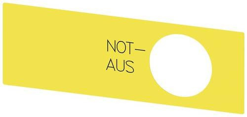 Siemens Unterlegschild aus Kunststoff, Gelb, 10 Stück - Bild 1