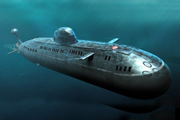 HobbyBoss Soviet Navy Victor III Class SSN, Fahrzeuge, Grau - Bild 1