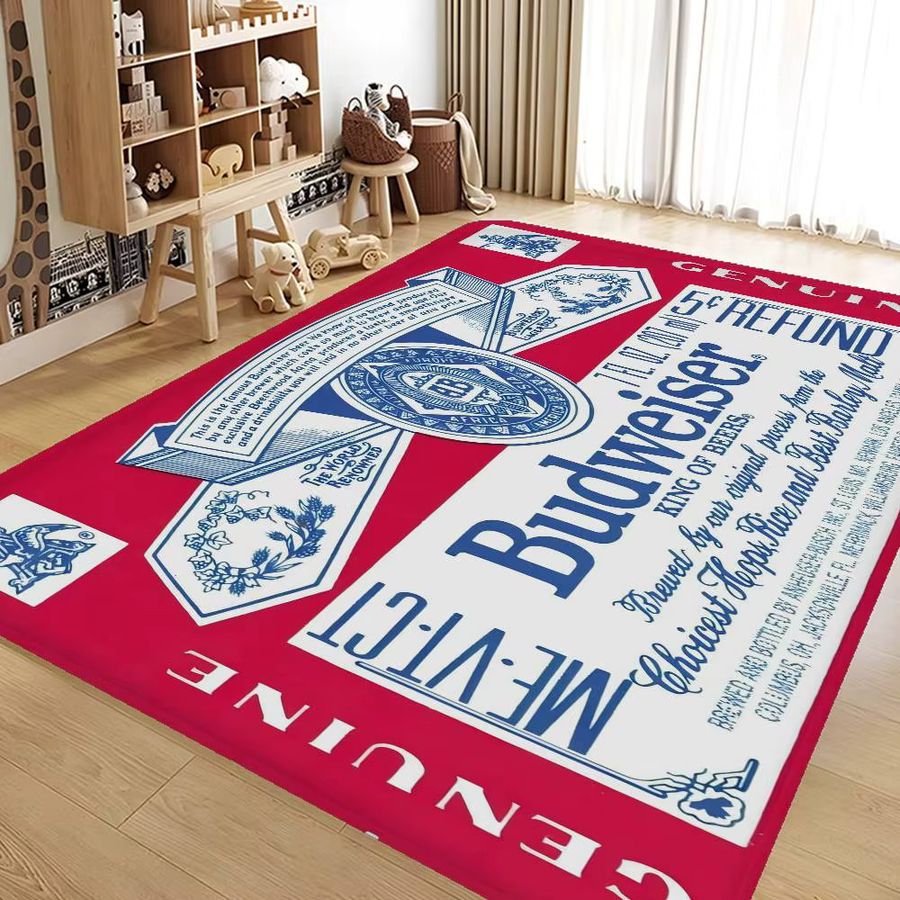 Budweiser Bier Fußmatte, rutschfest und waschbar für Wohnzimmer, Küche oder Flur - Bild 5