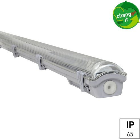 E2 Wannenleuchte basic LED 18 W IP65 grau - Bild 1