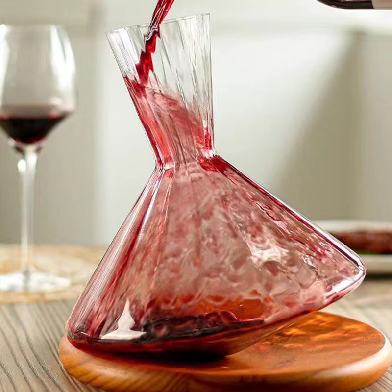 Hochwertiger Kristallglas-Dekanter in Transparent für Wein, Champagner oder Whisky, Volumen: 1,5 l - Bild 3