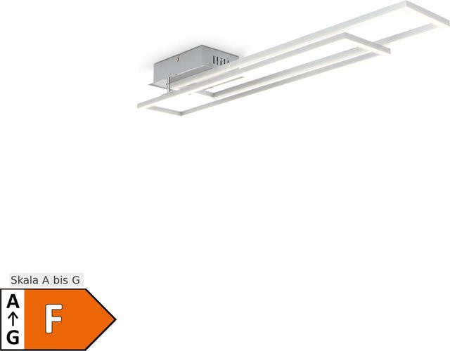 B.K.Licht LED Wand- und Deckenleuchte in Chrom-Alu mit 40W und verstellbarer Funktion - Bild 1
