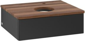 V&B Waschtischunterschrank Antao mit Beleuchtung, Farbe: Blau/Weiss, B/T/H: 60 x 50 x 19 cm - Bild 1