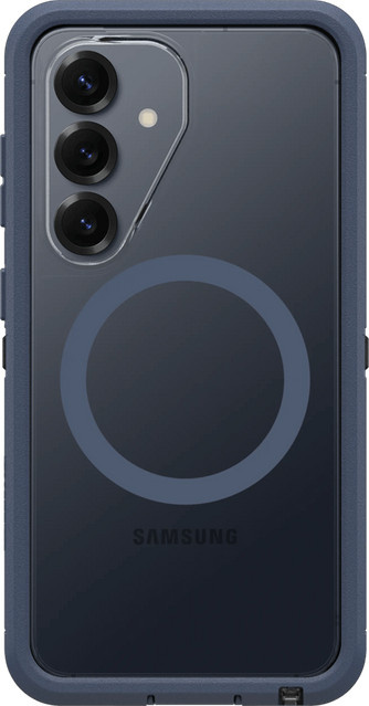 Otterbox Defender Magnetisches Backcover für Samsung Galaxy S26 in Transparent mit blauem Rand - Bild 1